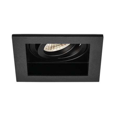 Τετράγωνο Χωνευτό LED Spot MR16 Beta 10x10cm Μαύρο
