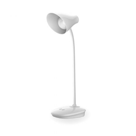 Lucas Φωτιστικό Γραφείου LED με Μπαταρία 5W Πλαστικό Λευκό