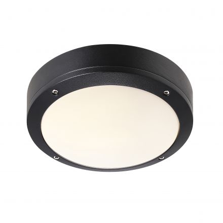 Φωτιστικό Οροφής Desi 22 LED E27 Αλουμίνιο Μαύρο IP44
