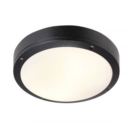 Φωτιστικό Οροφής Desi 28 LED 2xE27 Αλουμίνιο Μαύρο IP44