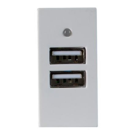 Πριζα Μονη Με 2 Usb 5V 2X2,2A