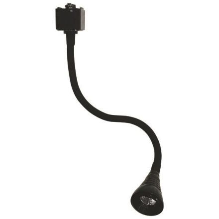 Σποτ Ράγας Flexible 2 Γραμμων 3W 28Cm 4000K Μαυρο Plus