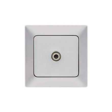 Πρίζα ΤV F Connector Νίκελ Ματ NEAD