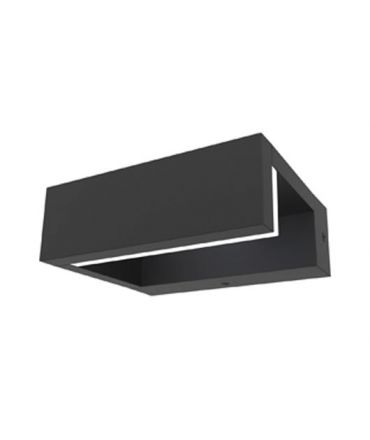 Zambelis Lights Επίτοιχη Απλίκα LED 10W 3000K 700Lm Γραφίτης IP54