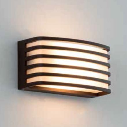 Zambelis Lights Επίτοιχη Απλίκα LED 1xE27 Σκούρο Καφέ IP54