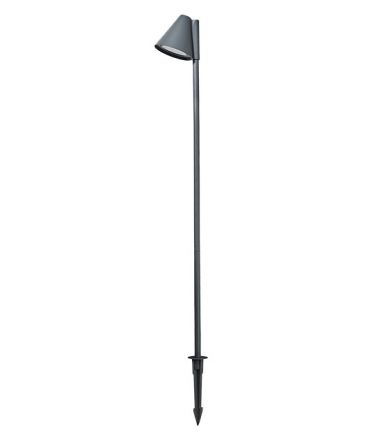 Zambelis Lights Καρφωτό Φωτιστικό Κήπου LED 1xGU10 Αλουμίνιο Γραφίτης IP65 100cm