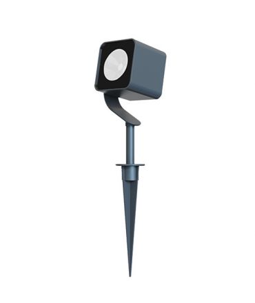 Zambelis Lights Καρφωτό Τετράγωνο Σποτ Κήπου LED 12W Αλουμίνιο Γραφίτη IP65