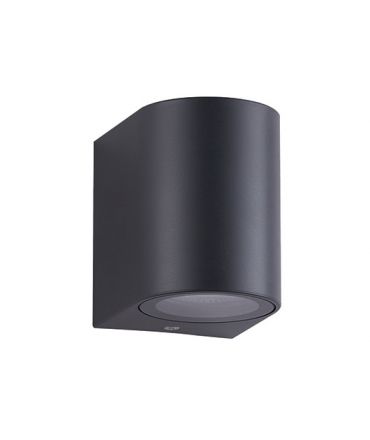 Zambelis Lights Απλίκα LED 1xGU10 ABS IP54 Μαύρο
