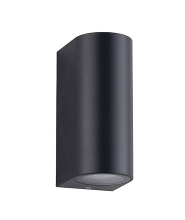 Zambelis Lights Απλίκα LED 2xGU10 Up-Down ABS IP54 Μαύρο
