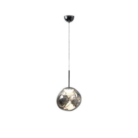 Κρεμαστό Φωτιστικό Στρογγυλό LED 6W 600Lm 3000K - Ασημί - PICADILLY