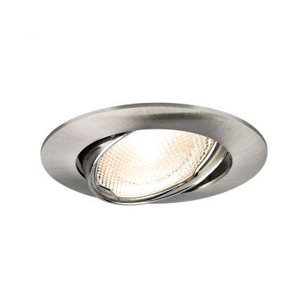 Χωνευτό LED Spot Στρογγυλό MR16 Ασημί Mitto Νίκελ