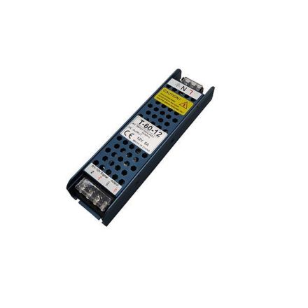Τροφοδοτικό Μεταλλικό Slim 12V DC Dimming (1-10V) 60W IP20