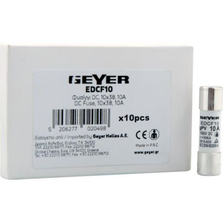 GEYER Ασφάλεια DC10x38 10Α