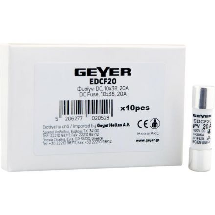 GEYER Ασφάλεια DC10x38 20Α