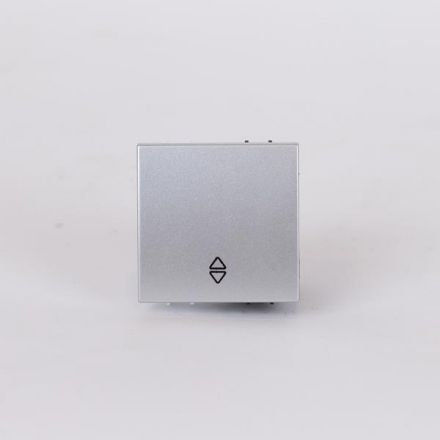 Διακοπτης 2 Modules A/R Νικελ Ματ