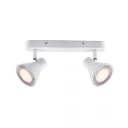 Επίτοιχο Spot LED 2xGU10 Eik Μεταλλικό Λευκό