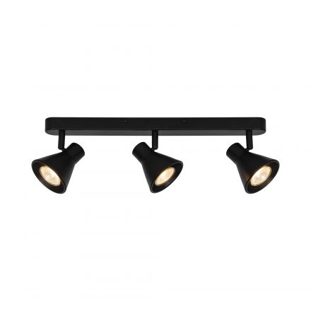 Επίτοιχο Spot LED 3xGU10 Eik Μεταλλικό Μαύρο