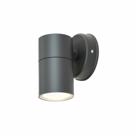 InLight Eklutna 1xGU10 Απλίκα Εξωτερικού Χώρου Ανθρακί D:11.3cmx11.3cm (80200544)