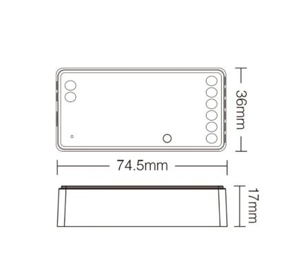 Ελεγκτής LED 2 Σε 1 2.4G A-SR2 IP20