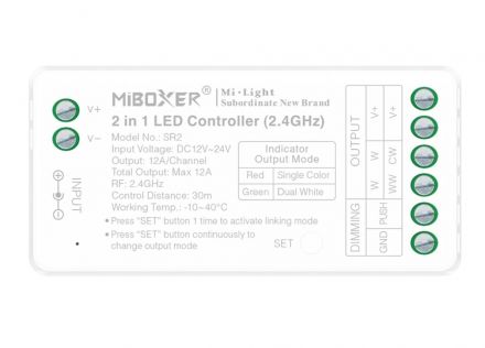Ελεγκτής LED 2 Σε 1 2.4G A-SR2 IP20
