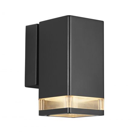 Επίτοιχο Φωτιστικό Elm Single LED GU10 Αλουμίνιο Μαύρο IP44