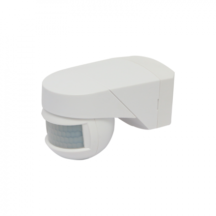 ACA Ανιχνευτής Κίνησης Υπερυθρων 3 ΣΕ 1 230V IP54 180° & 360° 12m Max Λευκός