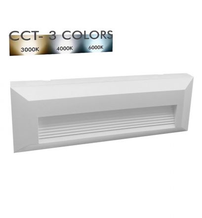 Επιτοίχιο Φωτιστικό LED 6W CCT Λευκό