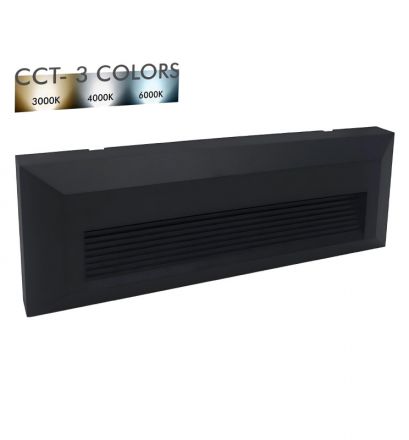 Επιτοίχιο Φωτιστικό LED 6W CCT Μαύρο