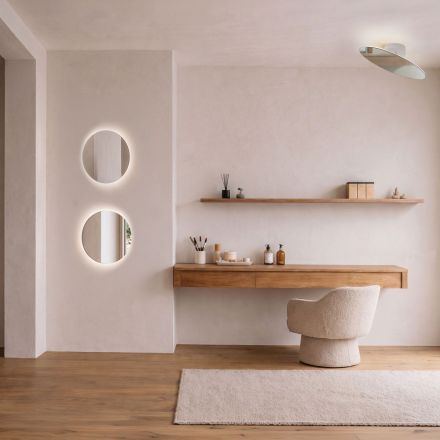 Επίτοιχος Καθρέπτης LED 7W 3000K MIRA Λευκό Ματ IP20