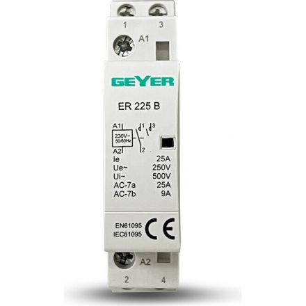 GEYER Ρελέ Ράγας 25A με Τάση 230V