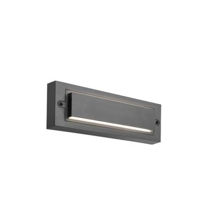 Φωτιστικό Τοίχου LED 6W 255X42X90 3CCT IP65 Μαύρο 