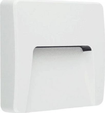Eurolamp Φωτιστικό Τοίχου SLIM LED 3W IP65 230V 3000K 120X120mm Λευκό PRO