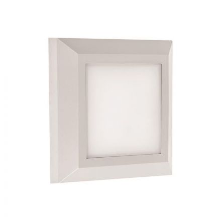 Eurolamp Φωτιστικό Τοίχου Slim LED 3W IP65 230V 3000K 125x125mm Λευκό PRO ARTE ILLUMINA