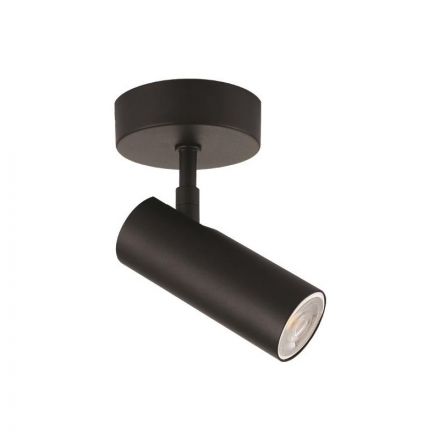 Eurolamp Σποτ Οροφής Ροζέτα Μονή GU10 SLIM Μαύρη ARTE ILLUMINA