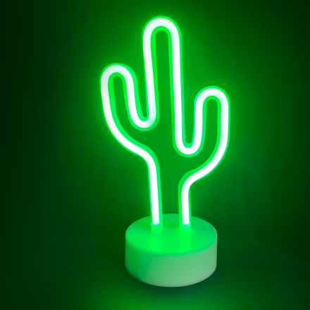 ΚΑΚΤΟΣ, 45 NEON LED Λαμπάκια Με Μπαταρία (3xAA)/USB, ΠΡΑΣΙΝΟ, IP20, 15x10x25.5cm