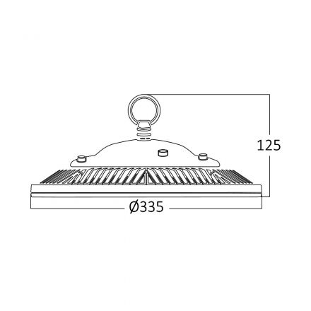 Καμπάνα LED ESL 200W 4000K IP65 Γκρι