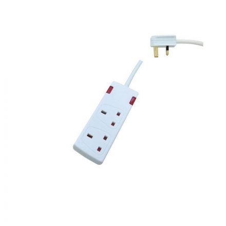 Πολυπριζο 2 Θεσεων Uk Με Καλωδιο 3M 3X1,25Mm Με Προστασια Επαφων