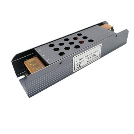 Τροφοδοτικό Μεταλλικό Slim 24V DC 24W IP20