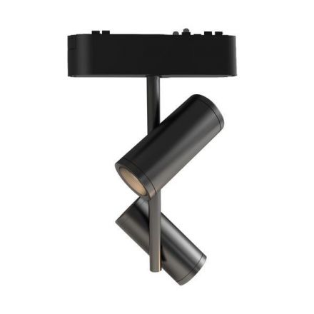 Σποτ Μαύρο Μαγνητικής Ράγας Ultra Slim 2x8W 3CCT ΜΕ TRIAC