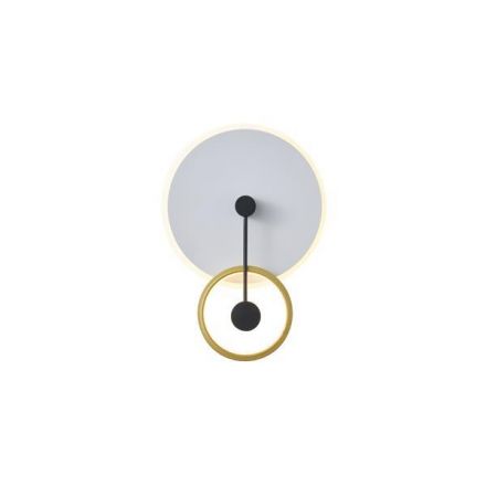 Φωτιστικό Τοίχου Μέταλλο LED 15W 3000K 1000Lm 280x400x70mm Χρυσό EUTERPE