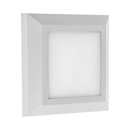Φωτιστικό Τοίχου SLIM LED 3W IP65 230V 3CCT 125X125mm Λευκό PRO Arte Illumina