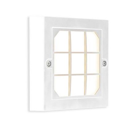 Φωτιστικό Τοίχου LED 6W 135X135X32 3CCT IP65 Λευκό 
