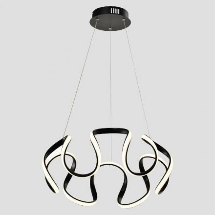Κρεμαστο Φωτιστικό Στρογγυλο LED 60W 3CCT - Μαυρο - LOOP