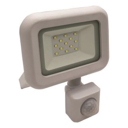 Προβολεας LED 10W Smd Με Περιστρεφομενο Ανιχνευτη Κινησης Λευκος IP44 6500K Plus