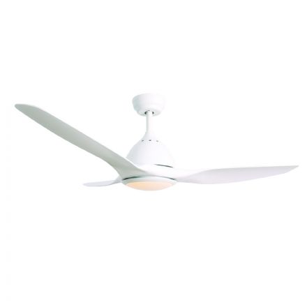 ACA Ανεμιστήρας Οροφής Φως Dimmable Φ132 DC40W 3ABS Λευκά Πτερύγια Τηλεχειριστήριο 2 Αναρτήσεις 15-25cm