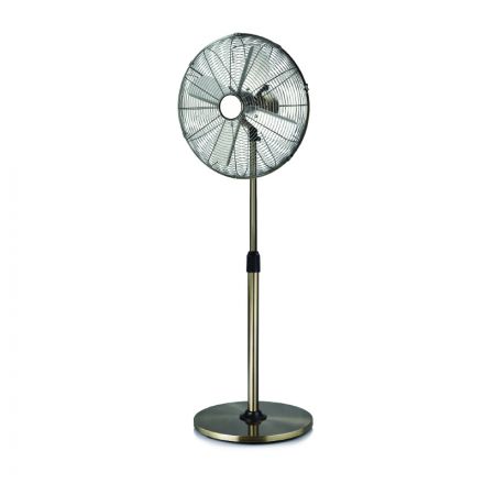 Ανεμιστήρας Μεταλλικός Φ45 60W Με Ορθοστάτη και 3 Ασημί Πτερύγια  - Νίκελ