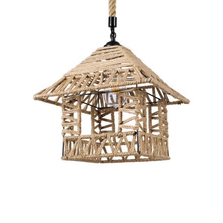 SPIKY 01613 Boho Κρεμαστό Φωτιστικό Οροφής με Ντουί 1xE27 IP20 Μπεζ