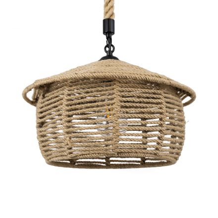 SPIRIT 01607 Boho Κρεμαστό Φωτιστικό Οροφής με Ντουί 1xE27 IP20 Μπεζ