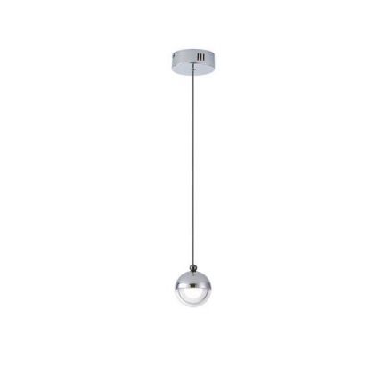 Κρεμαστό Φωτιστικό Αλουμίνιο LED 6W 3000Κ - Ασημί - SATURN