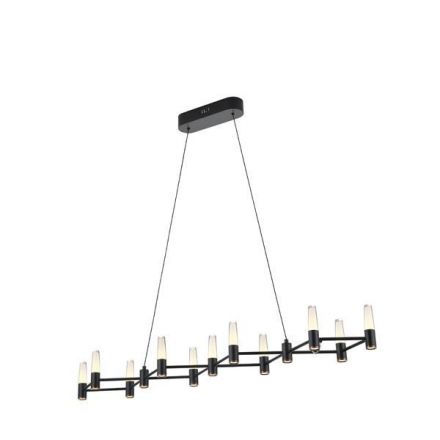 Κρεμαστό Φωτιστικό Αλουμίνιο LED 58W 3000K 5800Lm 1200X1500mm Μαύρο-Χρυσό Arte Illumina VELAS